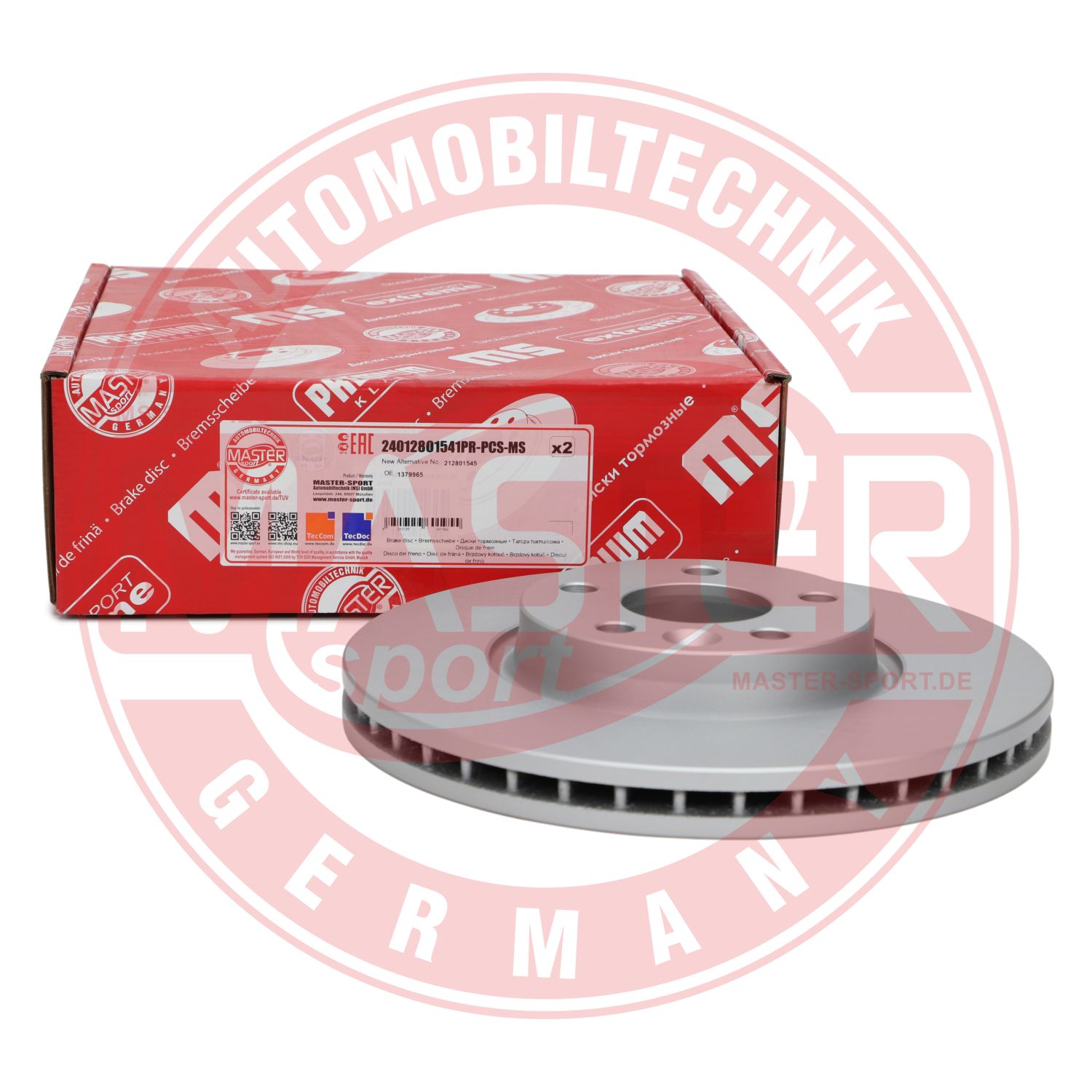 Disc frana MASTERSPORT GERMANY 24012801541PR-PCS-MS